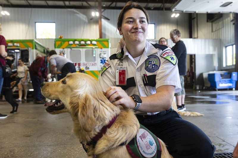 Lights, sirens: Paws puppies train at Life EMS (MAY 2022)